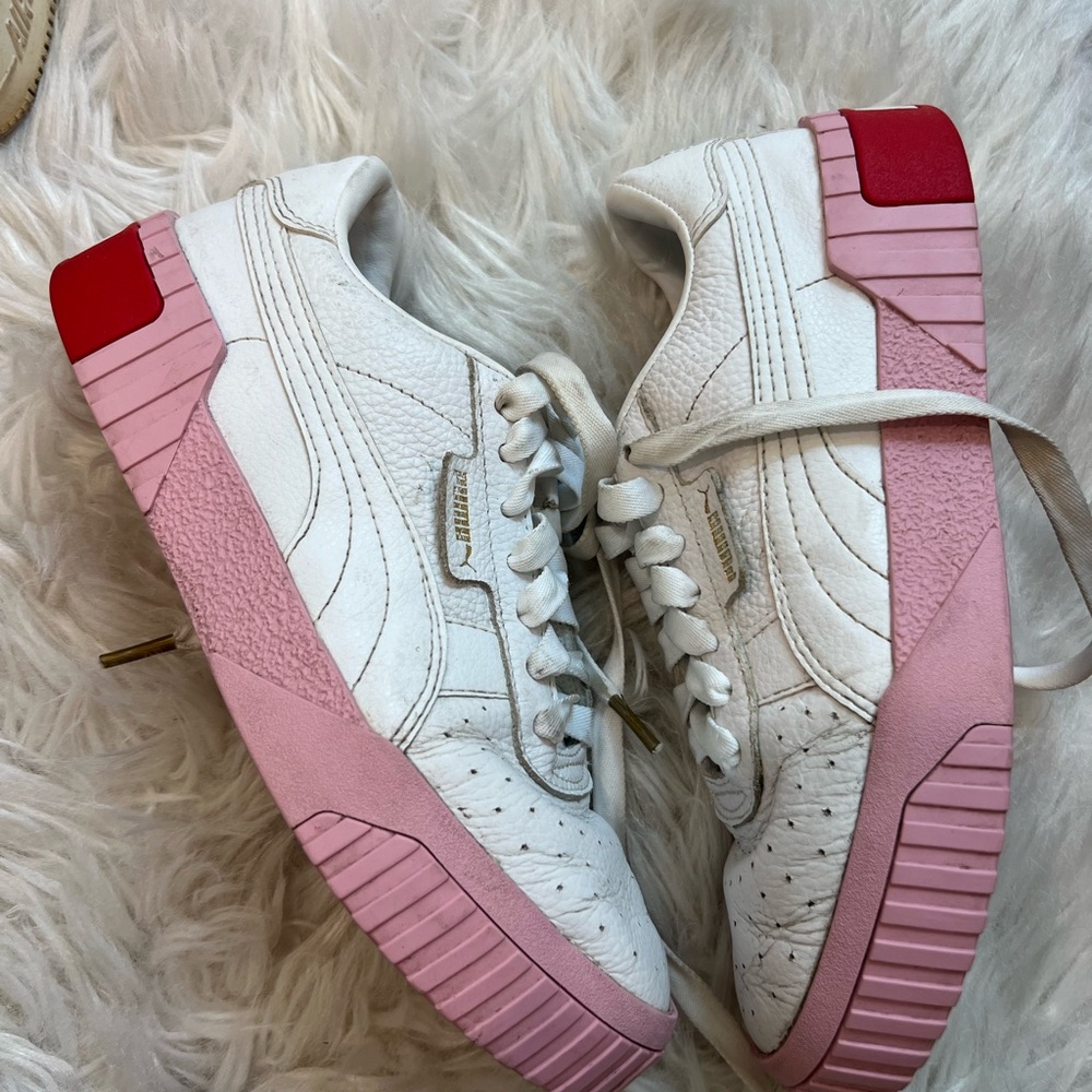 puma color block sneakers